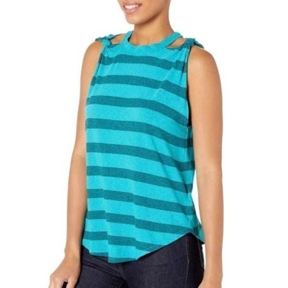Free People Cotton Twist Striped Tank Top Spring Summer NEW